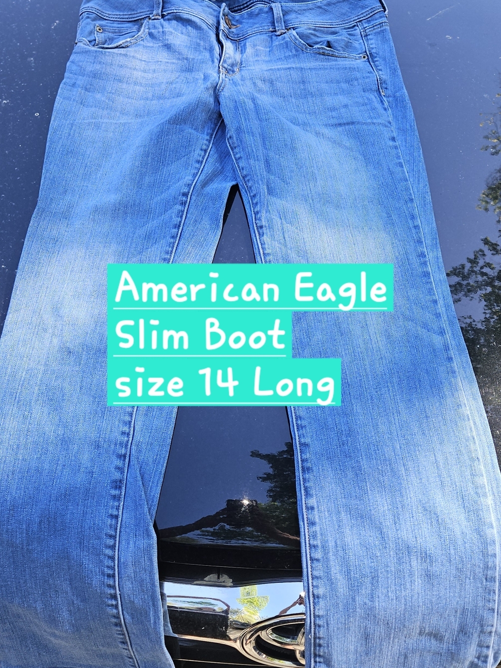 American Eagle Outfitters Light Blue Slim Boot Jeans